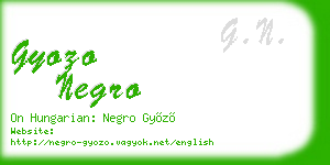 gyozo negro business card